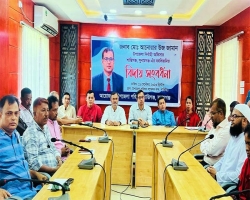 শান্তিগঞ্জের ইউএনও'র বিদায় সংবর্ধনা